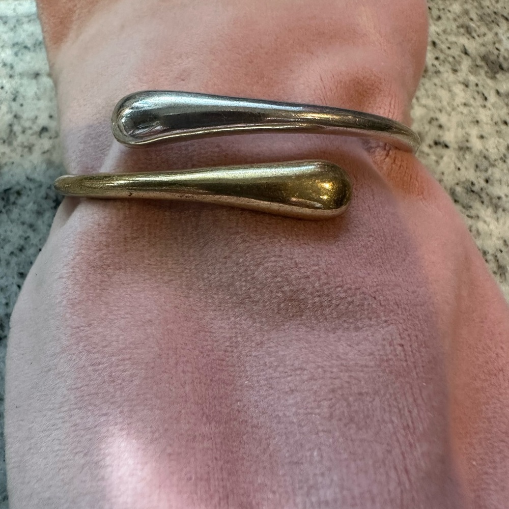 Lucky Brand Mixed Metal - Gold / Silver Bangle Bracelet
